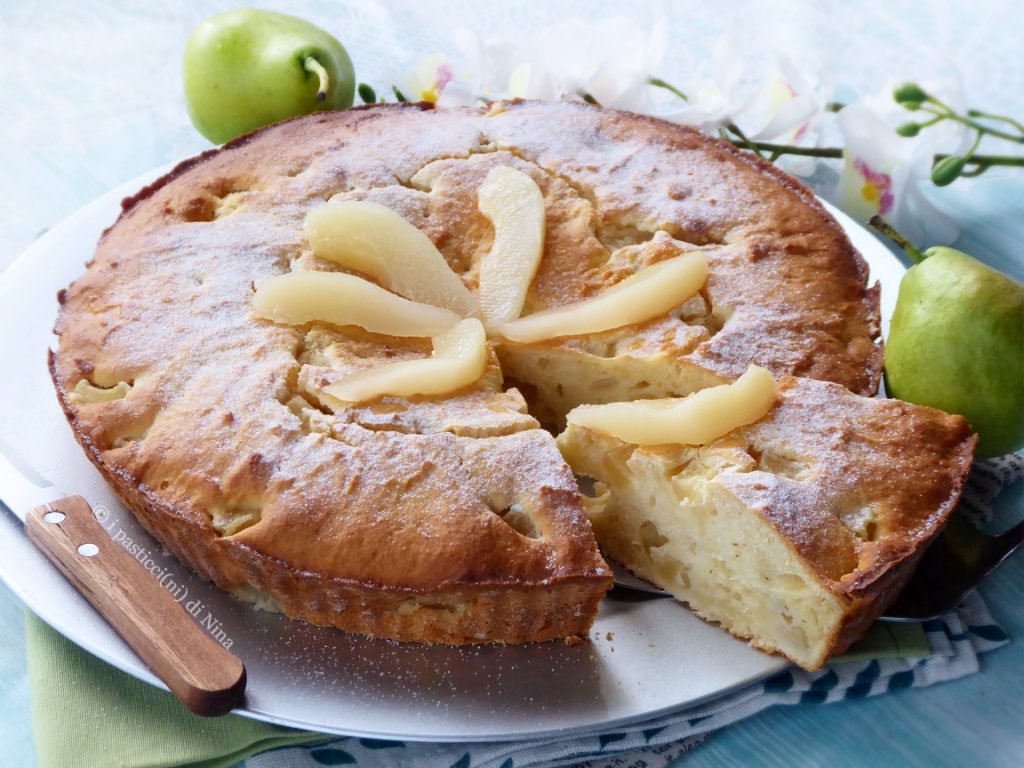 Bolo de pêra e ricota fofinho, gostoso e simples, sem manteiga