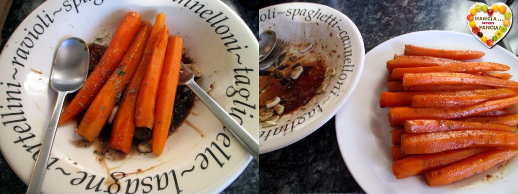 Cenouras com balsâmico e orégano, Mangia senza Pancia