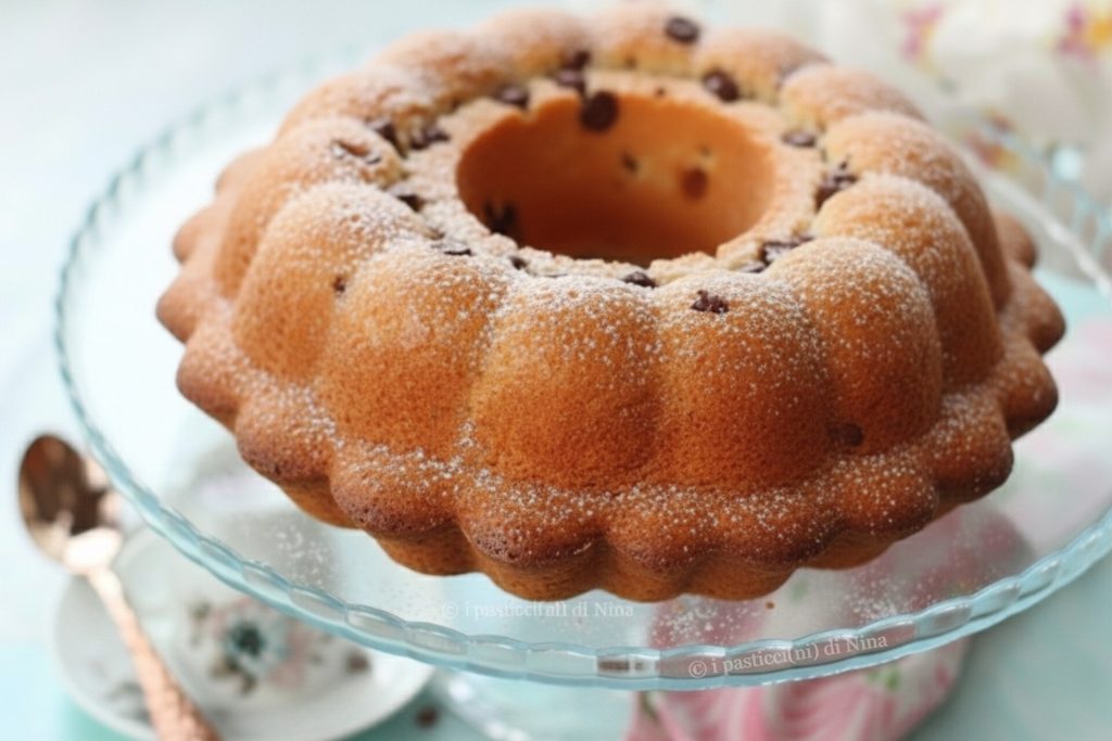 Bater os ovos com o açúcar até ficarem claros e espumosos ciambellone i pasticcini di Nina