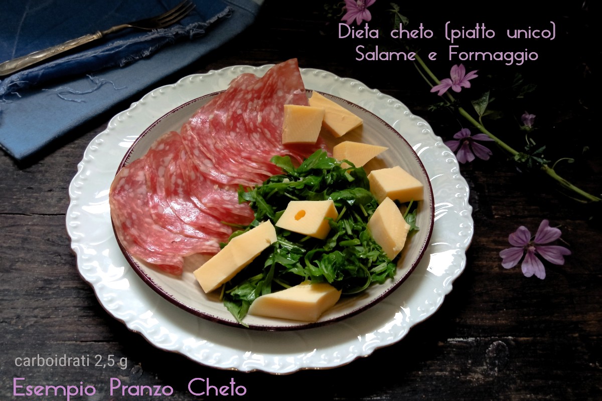 Dieta ceto : sábado almoço com salame e queijo, só 2 g de carboidratos