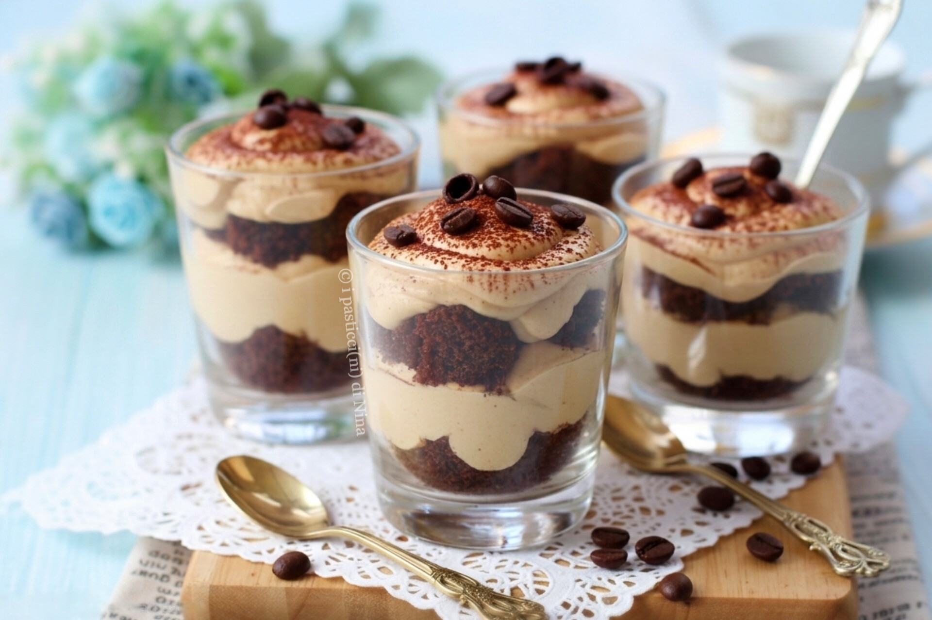 Doce de colher com creme de café