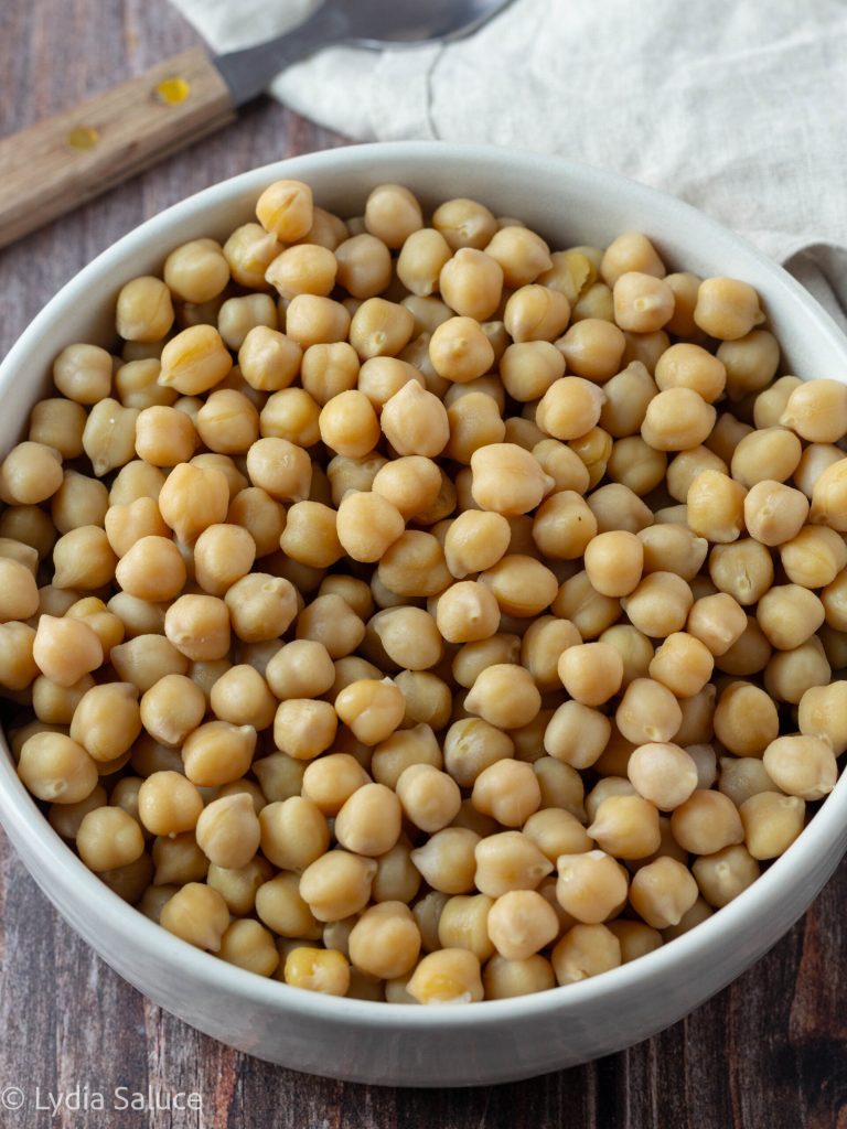 Grão-de-bico cozido na Instant Pot sem deixar de molho