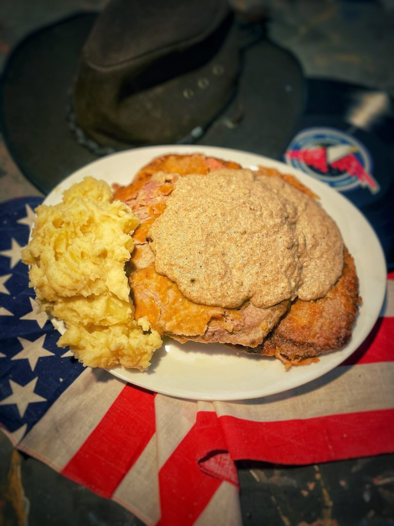 Chicken Fried Steak com White Gravy para Italian Starter Pack