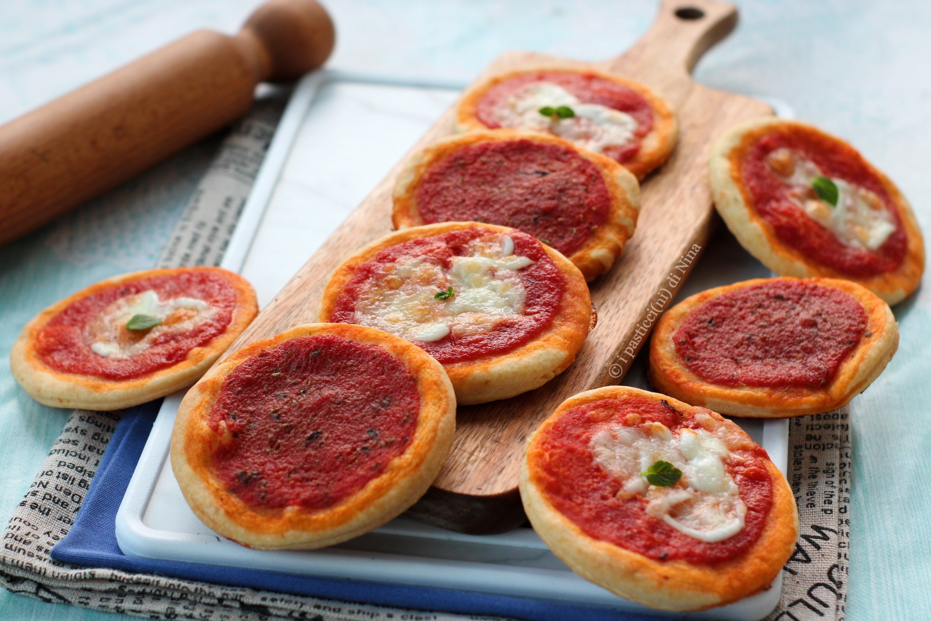 Pizzinhas rápidas com cream cheese