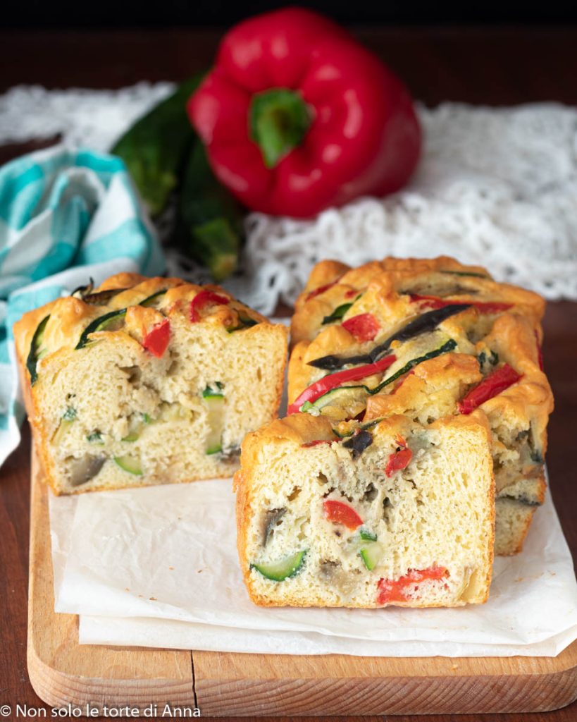 Plumcake salgado com legumes