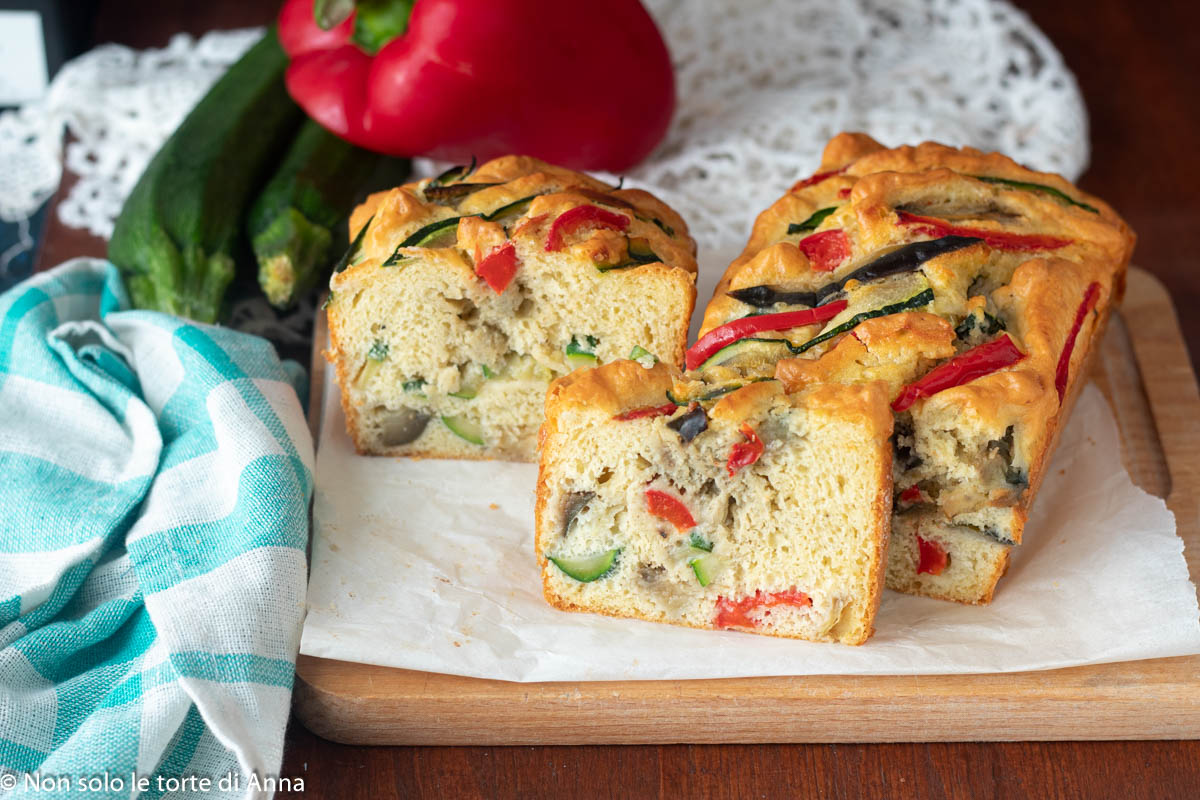 Plumcake salgado com legumes