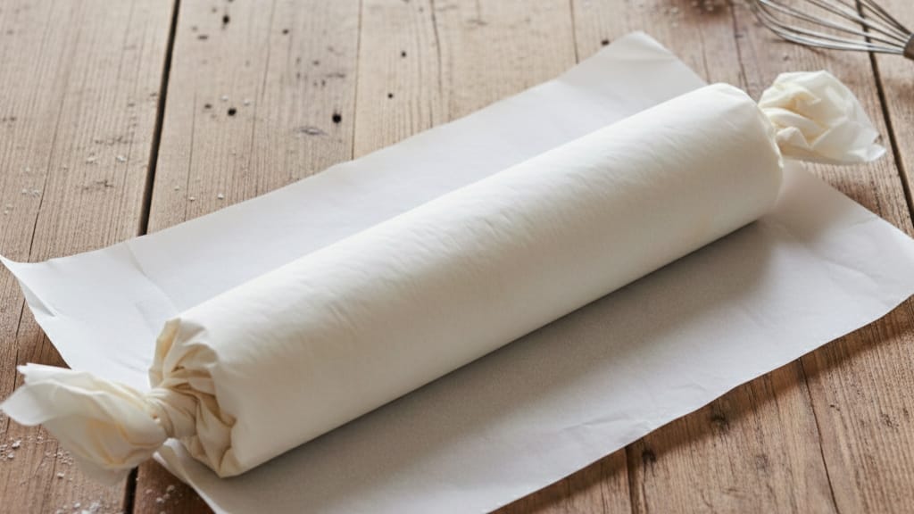 Rocambole macio com creme Chantilly