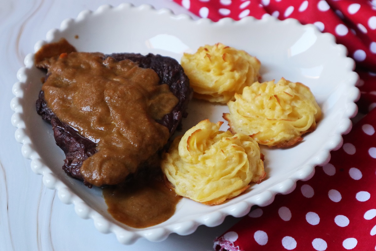 Brasado de vitela ao vinho tinto