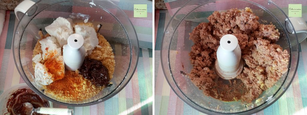 adicionar chocolate e ricota à mistura