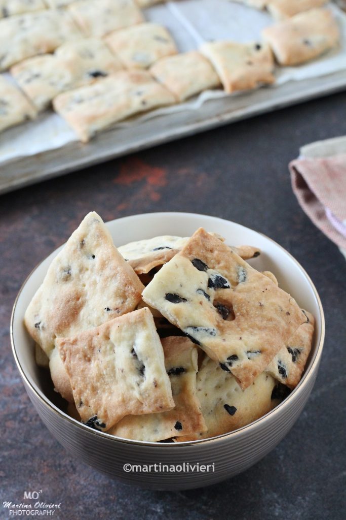 Crackers com azeitonas
