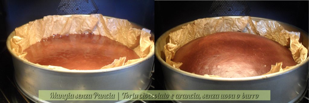 Bolo de chocolate e laranja, sem ovos nem manteiga, Mangia senza Pancia