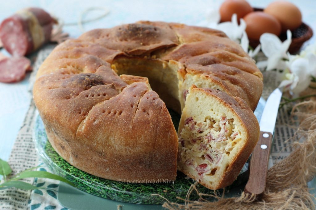 Rosca de pizza recheada com ricota receita tradicional de Páscoa i pasticcini di Nina