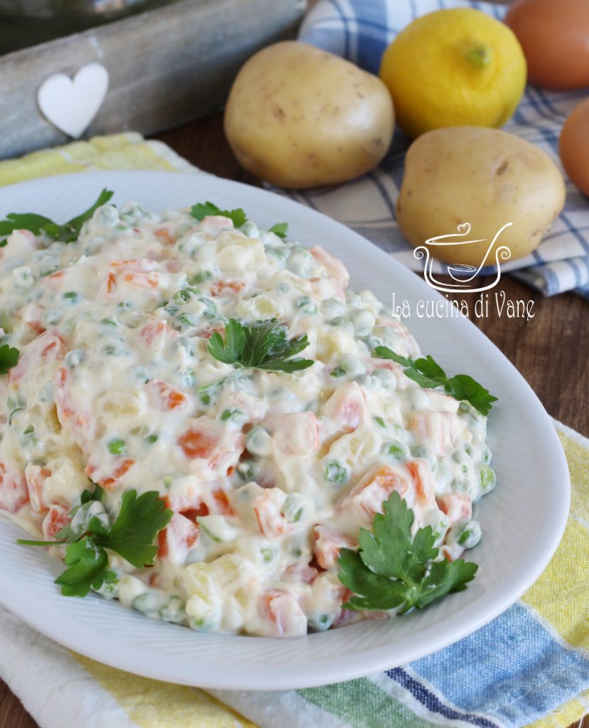 salada russa feita em casa