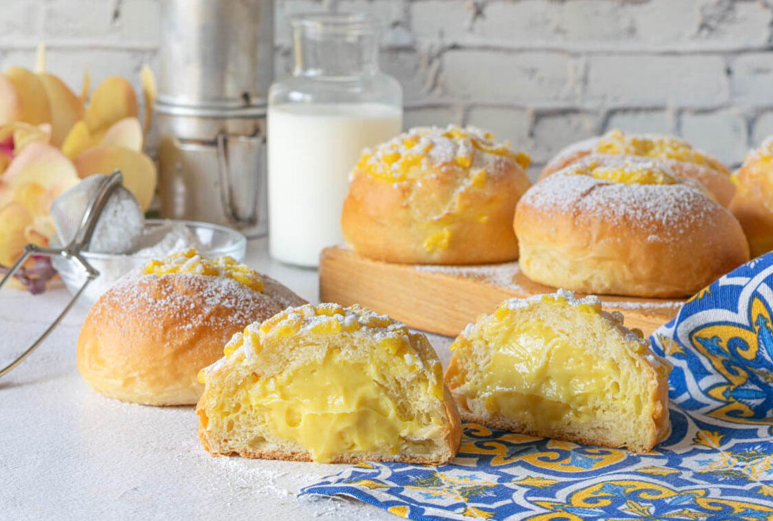 Venezianas com creme