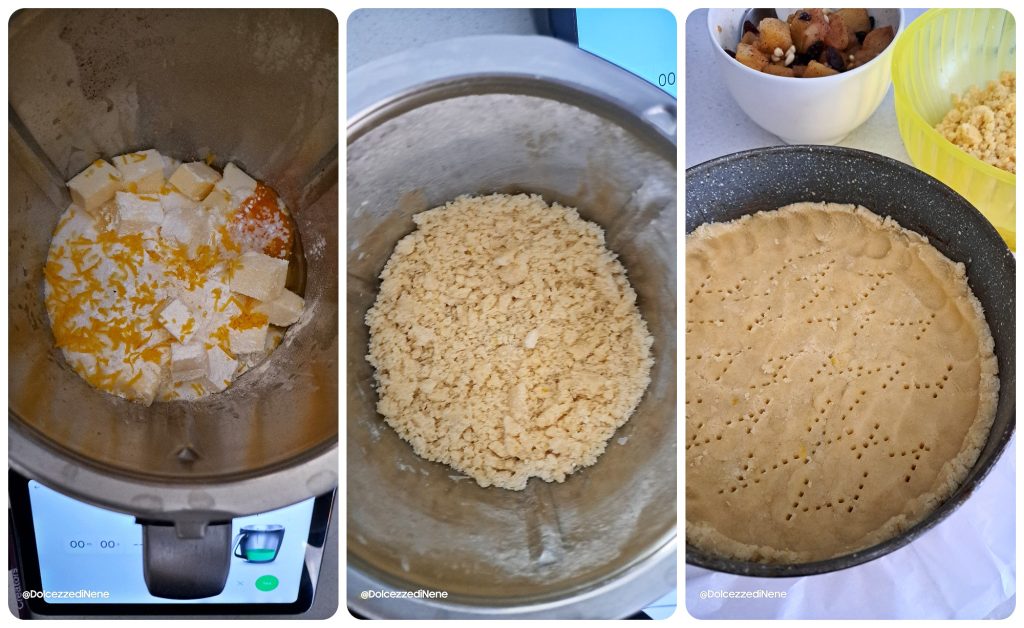 Torta esfarelada com sabor de strudel