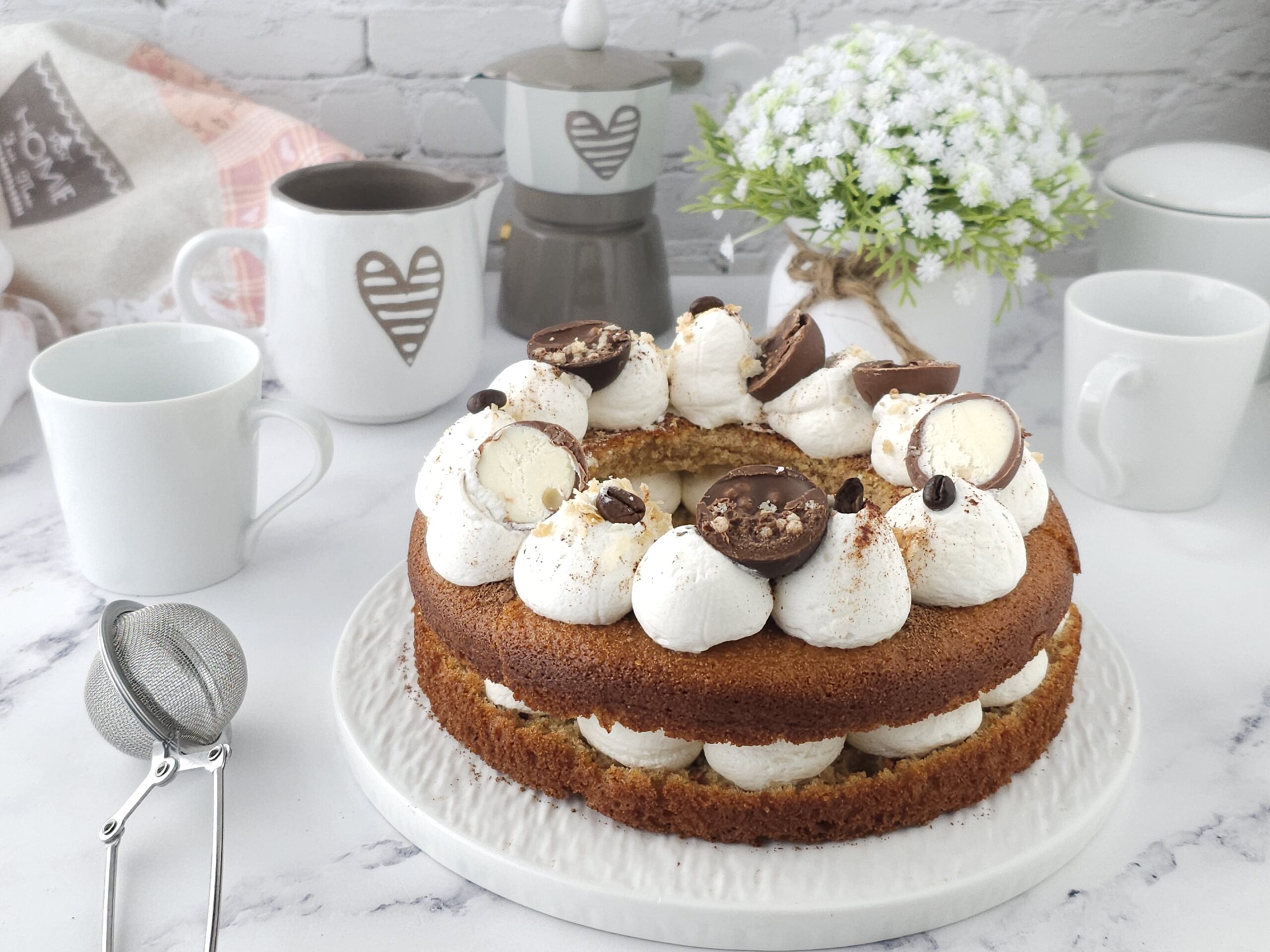 Cream tart macia de café e mascarpone