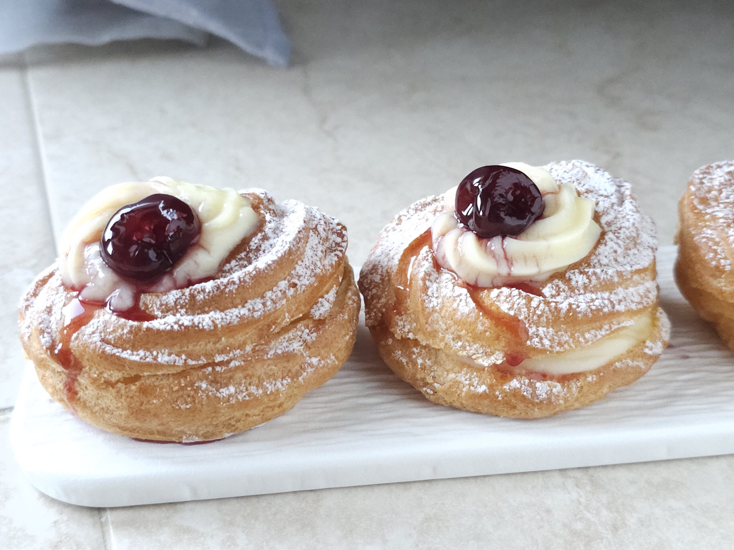 Zeppole de São José na airfryer