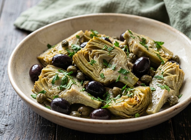 Alcachofras à napolitana na frigideira: receita fácil e corações bem macios