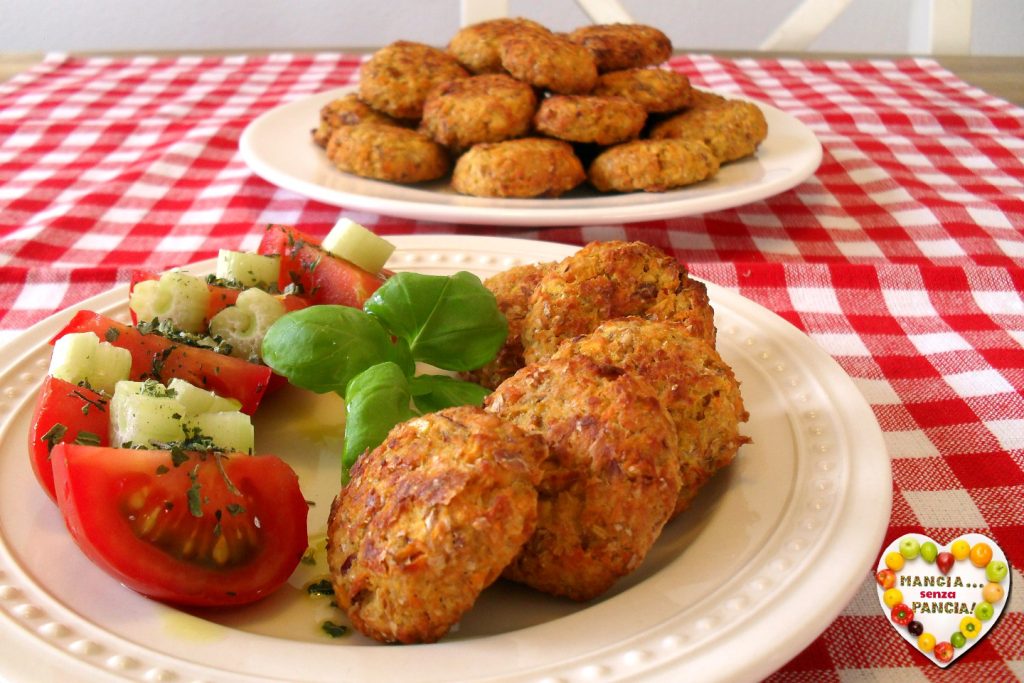 Almôndegas vegetarianas assadas sem ovos, Mangia senza Pancia