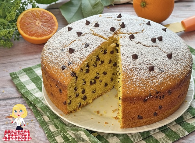 BOLO FOFO DE LARANJA E GOTAS DE CHOCOLATE