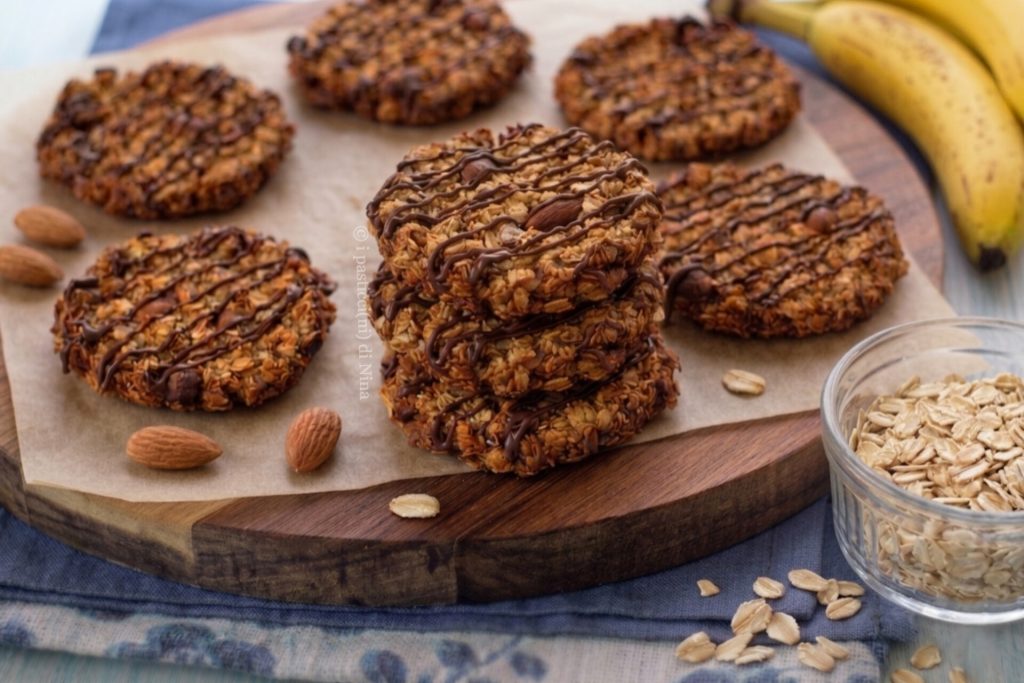 biscoitos veganos aveia e banana receita i pasticcini di Nina