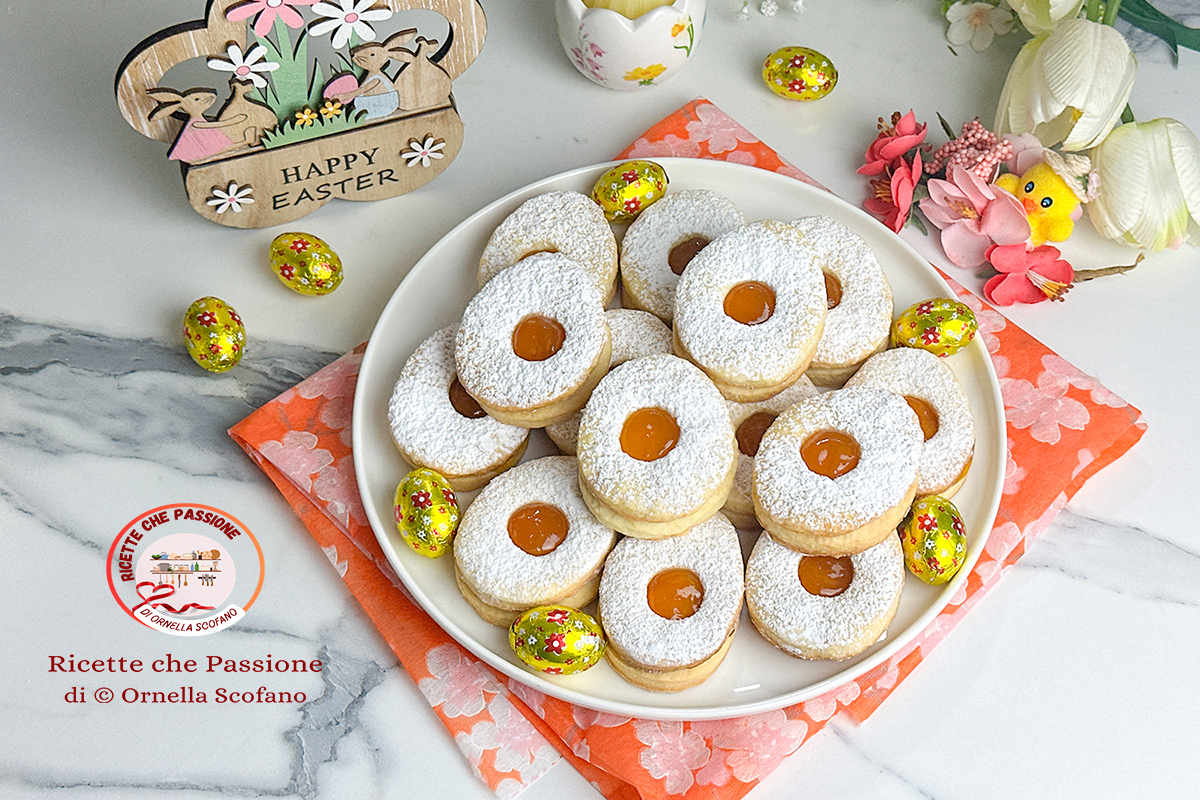 Biscoitos de massa frolla ovinhos de Páscoa