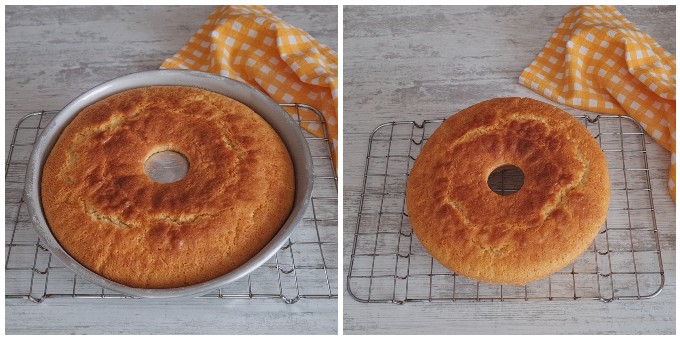 Bolo de rosca de chocolate branco recém-assado