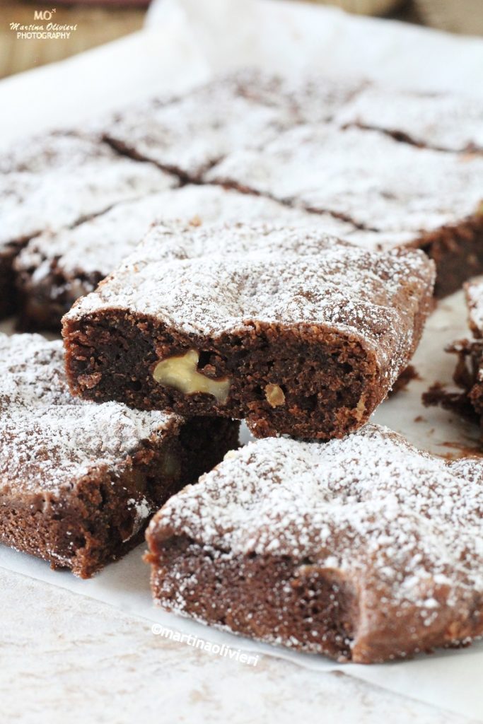 Brownies de chocolate e nozes