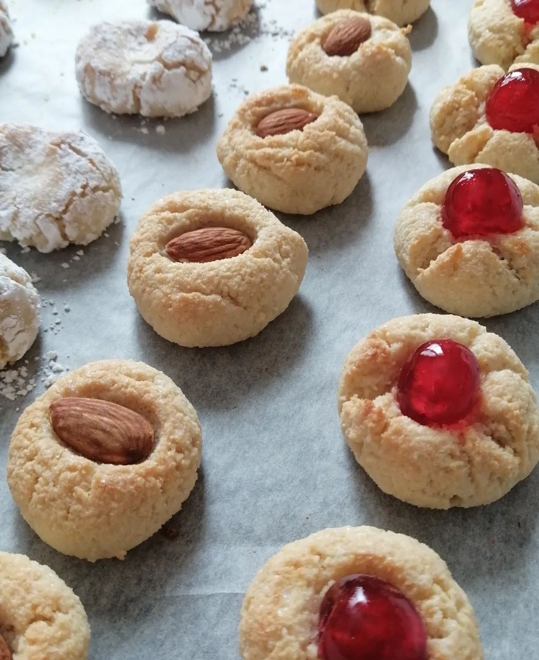 Biscoitinhos de pasta de amêndoas