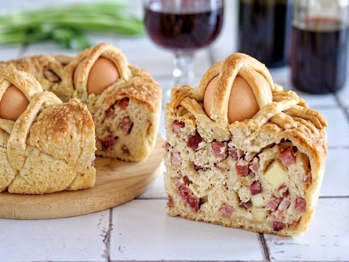 Casatiello napolitano de fermentação longa