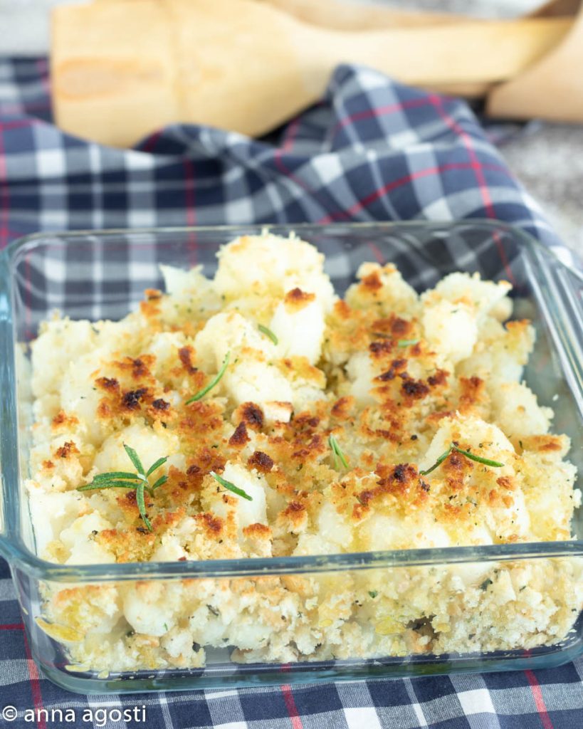 Couve-flor gratinada sem bechamel