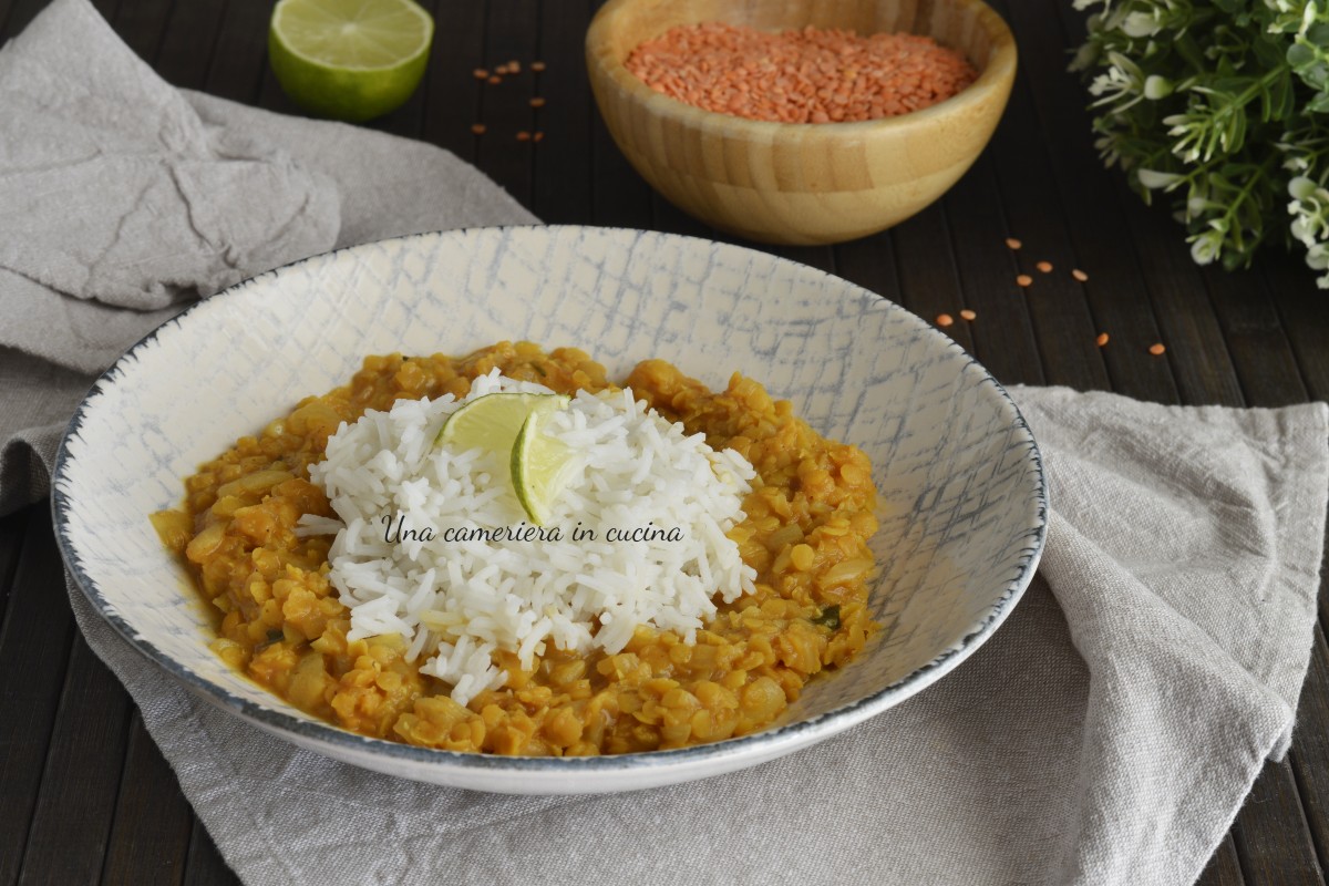 Dahl de lentilhas vermelhas