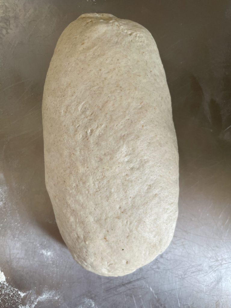 filone del pane senza impasto