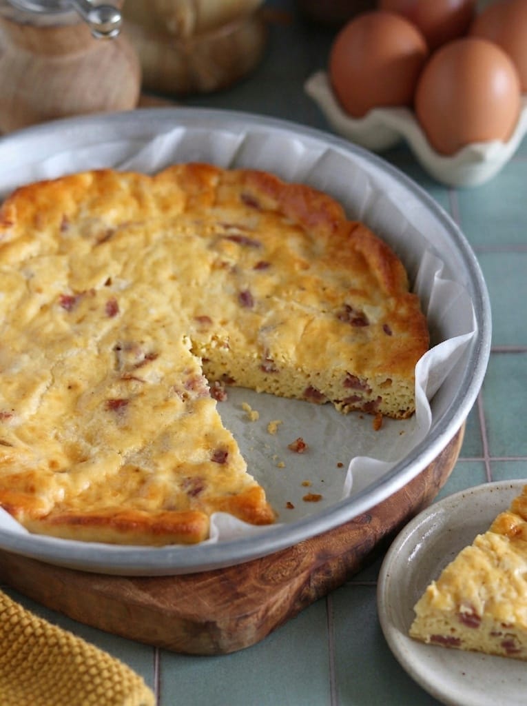 Frittata de ricota e salame assada