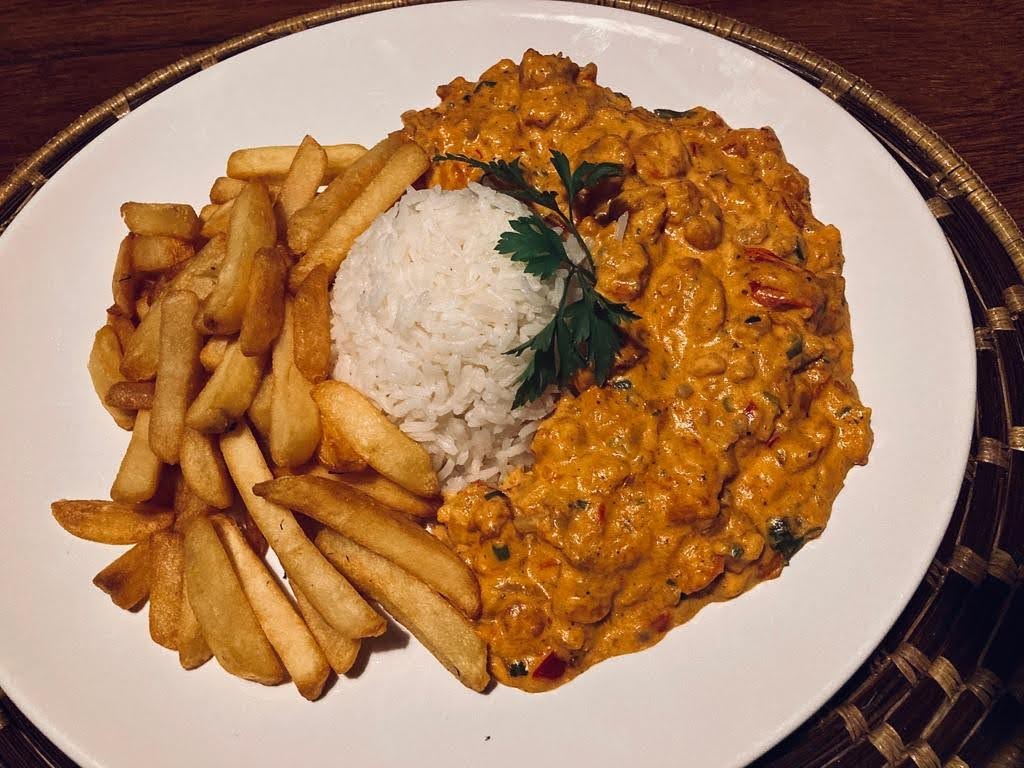 Strogonoff de camarão