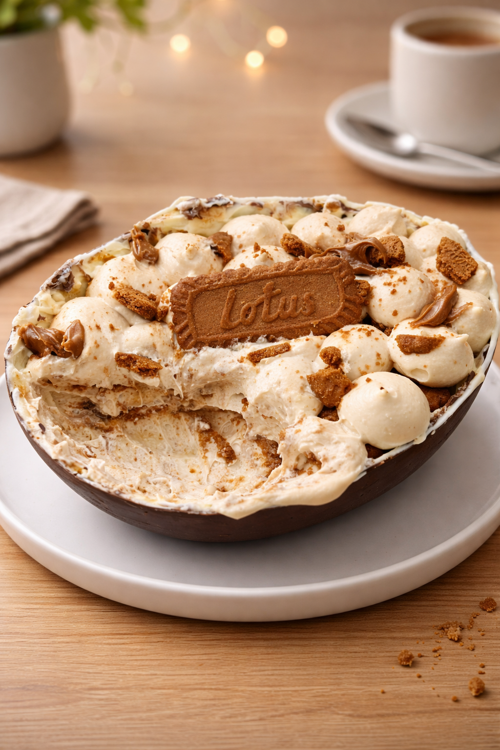 Ovo de Chocolate Recheado com Creme Lotus – Sobremesa Fácil de Páscoa