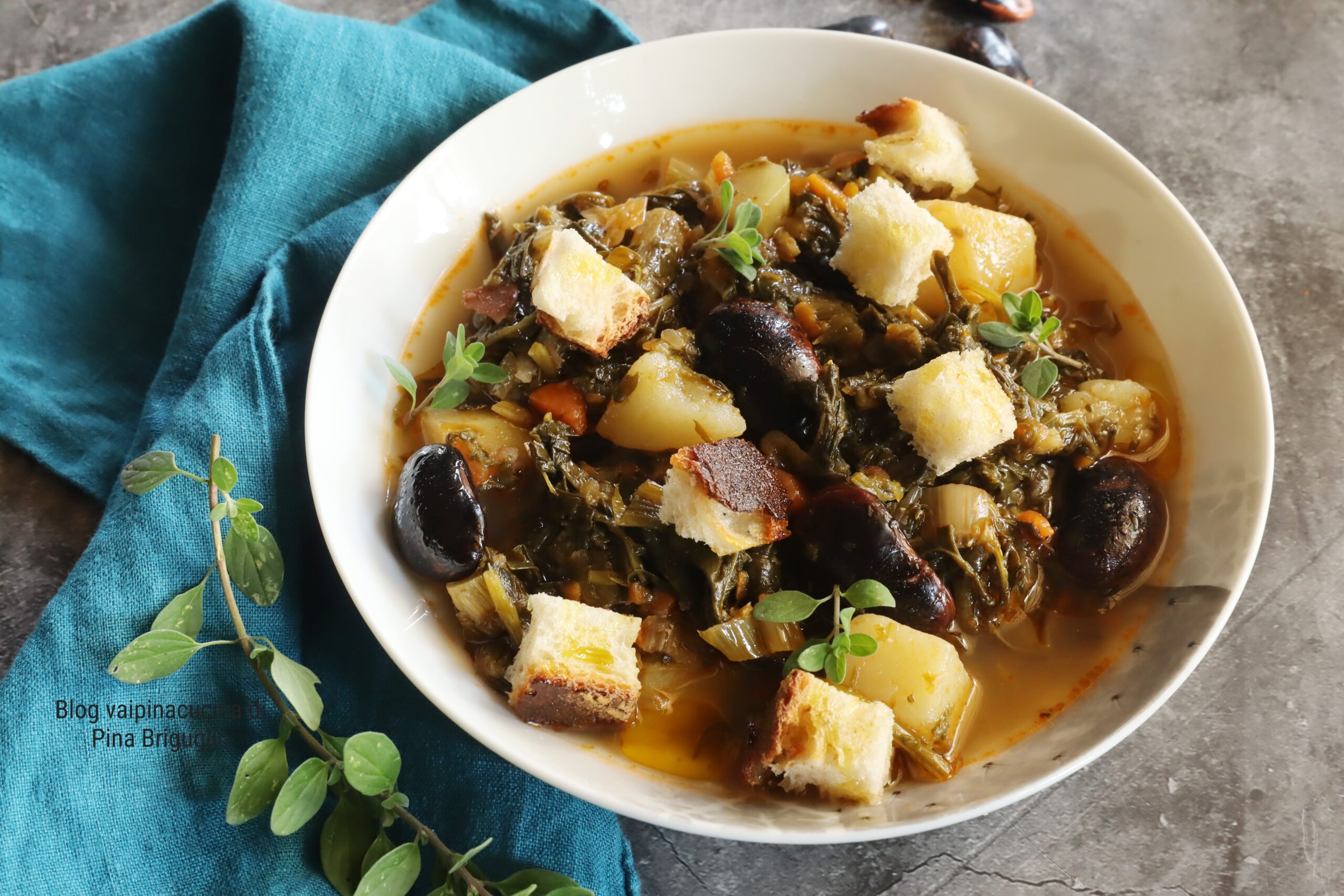 Feijões Pavone com ribollita