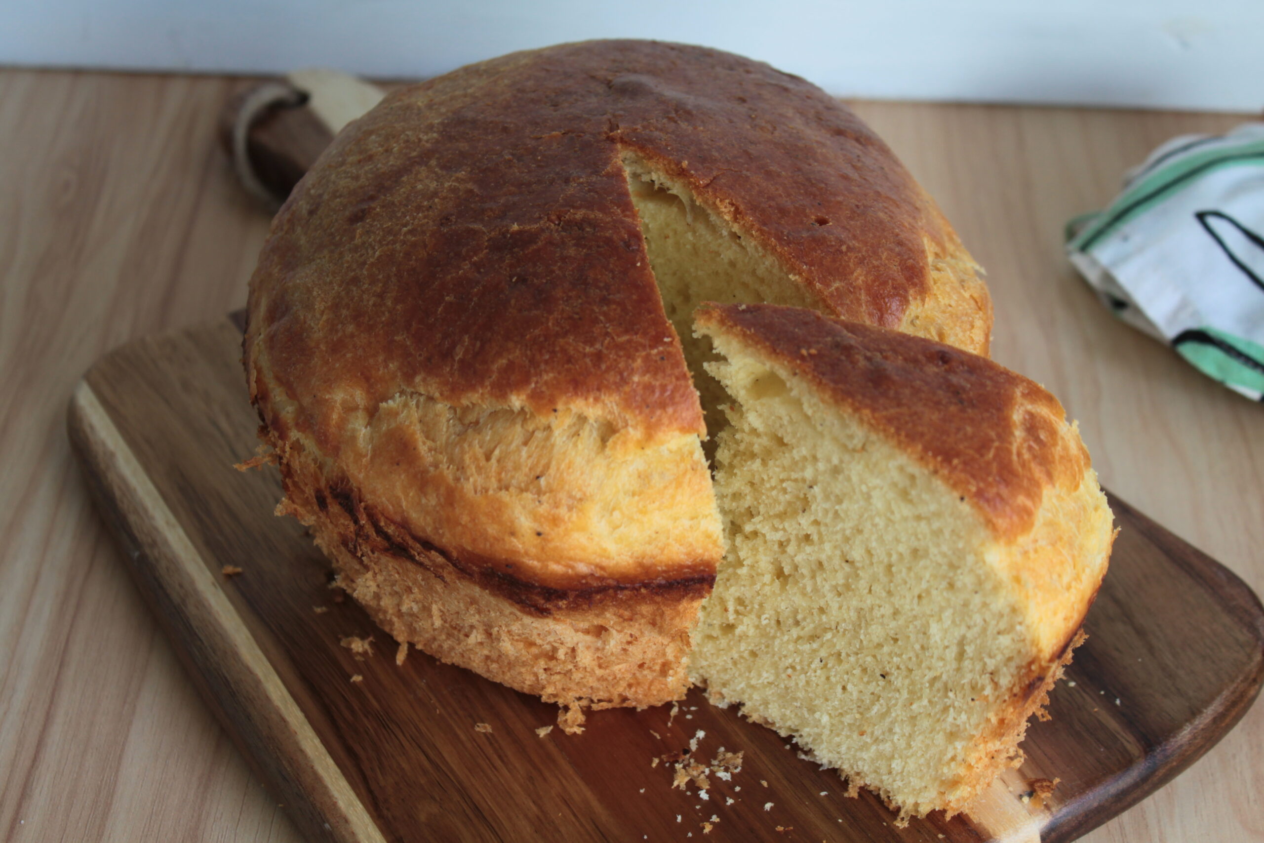 Pizza de queijo de Páscoa alta e macia