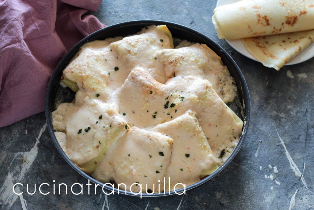 Crepes de salmão e ricota