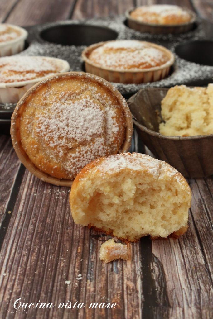 Muffins sem glúten de limão Cozinha vista mar