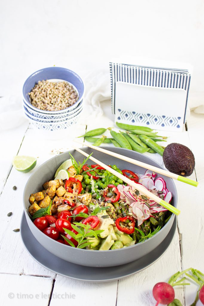 Poke veg fácil e gostoso