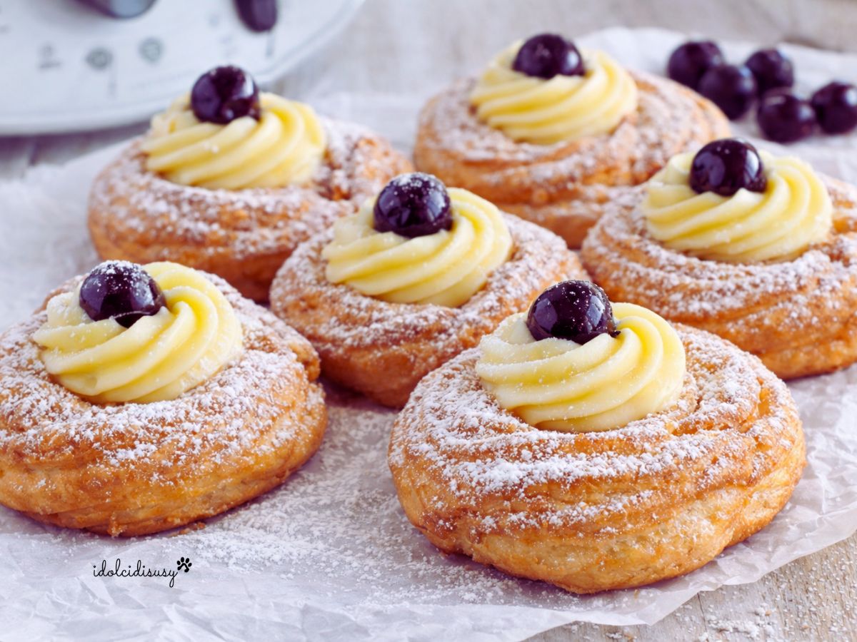 Zeppole de São José com Bimby