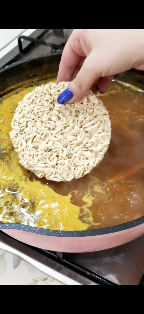 Adicionamos os noodles