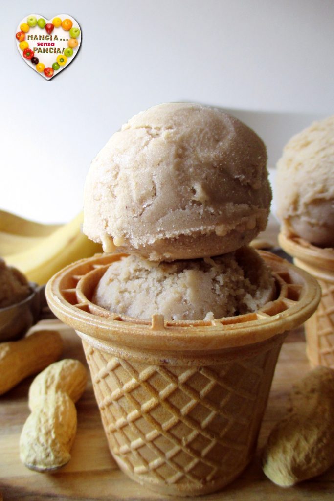 Sorvete de manteiga de amendoim e banana congelada, Mangia senza Pancia
