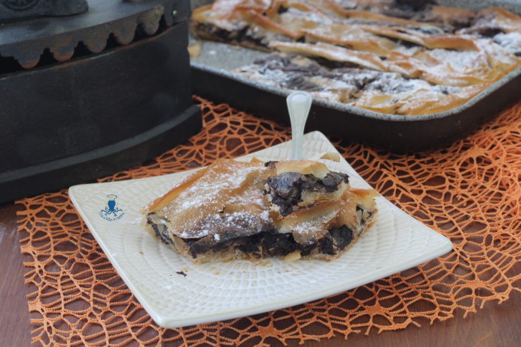 TORTA CROCANTE COM MASSA FILO E CREME DE CONFEITEIRO DE CHOCOLATE3