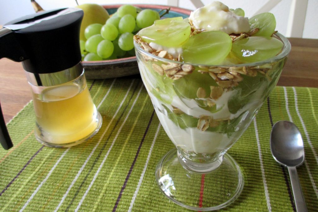 Taça de aveia, iogurte e frutas, Mangia senza Pancia