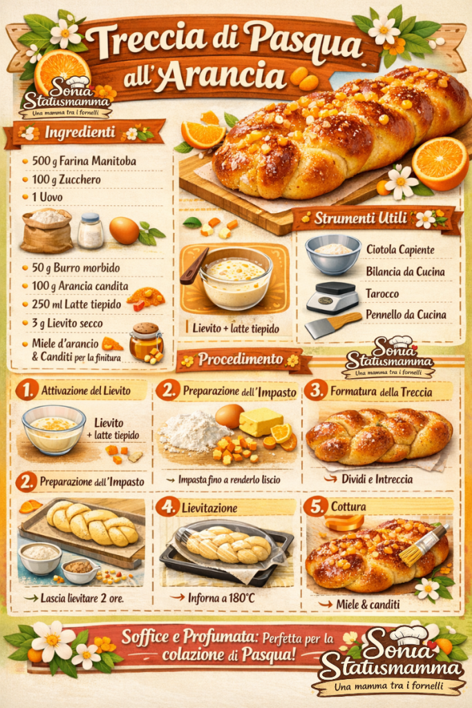 Trança de Laranja de Páscoa