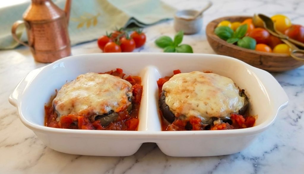 Berinjelas recheadas receita dietética