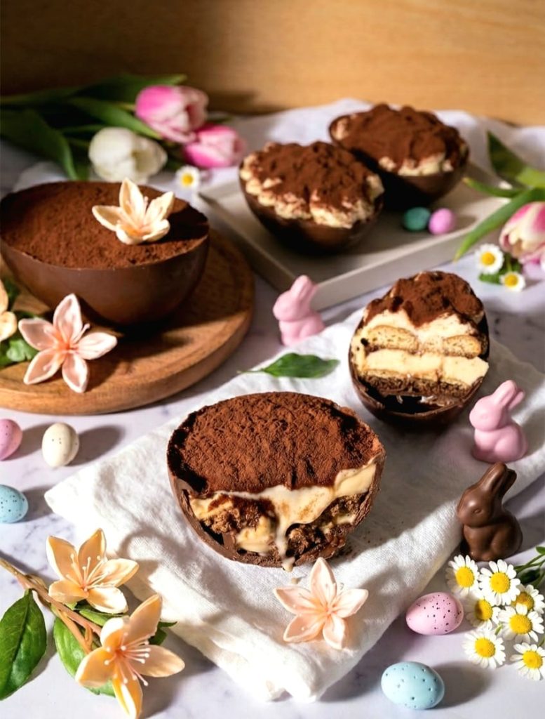 Tiramisù no Ovo de Páscoa