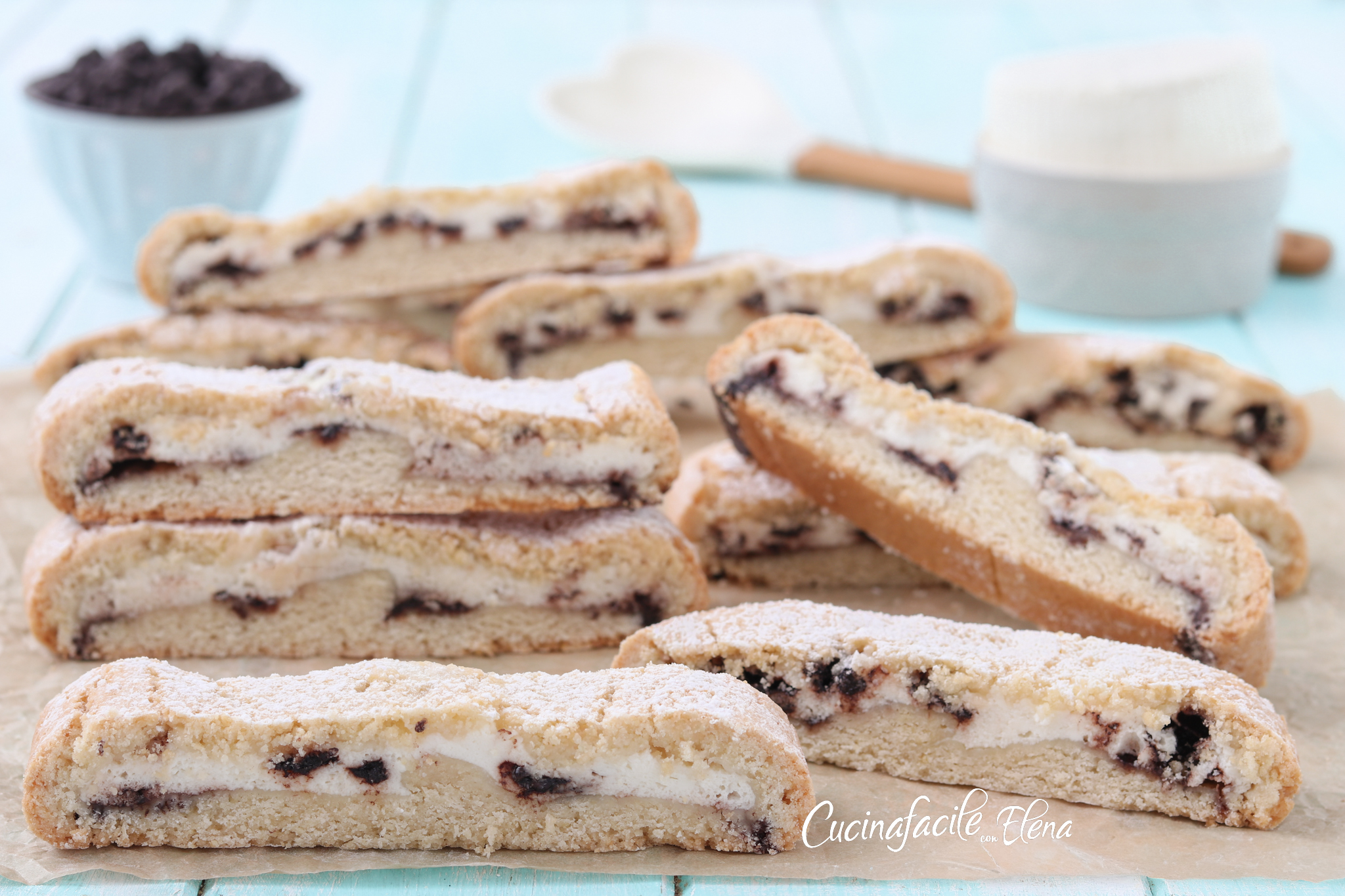 Biscoitões de ricota com gotas de chocolate